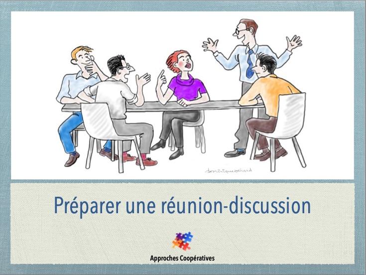 Préparer une réunion-discussion